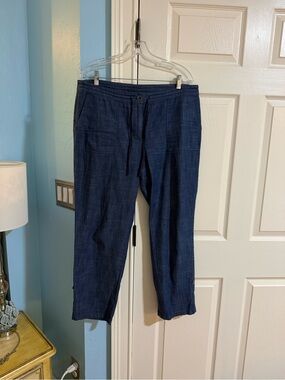 Talbots Navy Blue Women's Drawstring Chinos